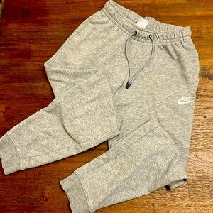 Gray Nike joggers